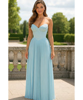 Comprar vestido longo tomara que caia plissado elegante para festa casamento madrinha formatura barato em promoção ZARA